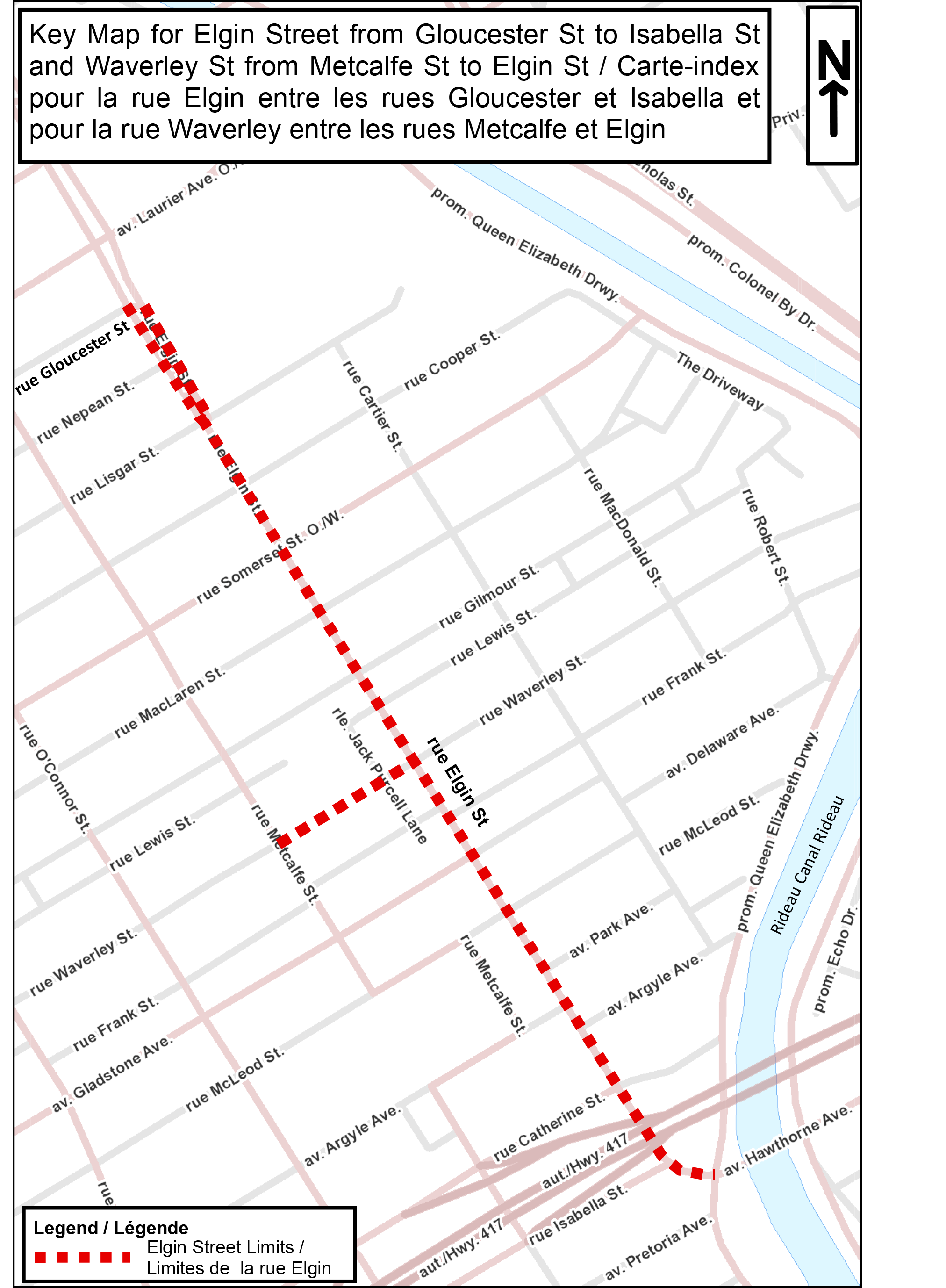 Elgin Street Renewal Map