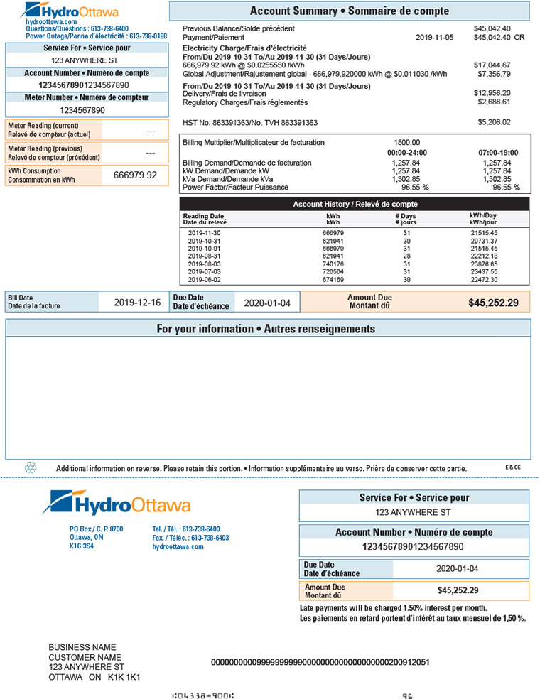 An Interactive Bill > 50 kW
