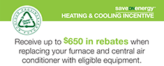 Image for saveONenergy: Heating and Cooling Incentive