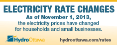 Image for Bill insert describing Electricity Rate Changes