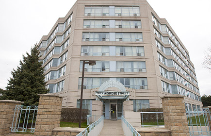 A public housing building