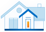 Visual Icon depicting a home for the fourth pick-up step in the Battery Loan Pilot Program